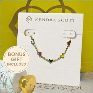 Kendra Scott Haven Heart Bracelet Gold Multi Enamel NIB + Hand Cream Gift